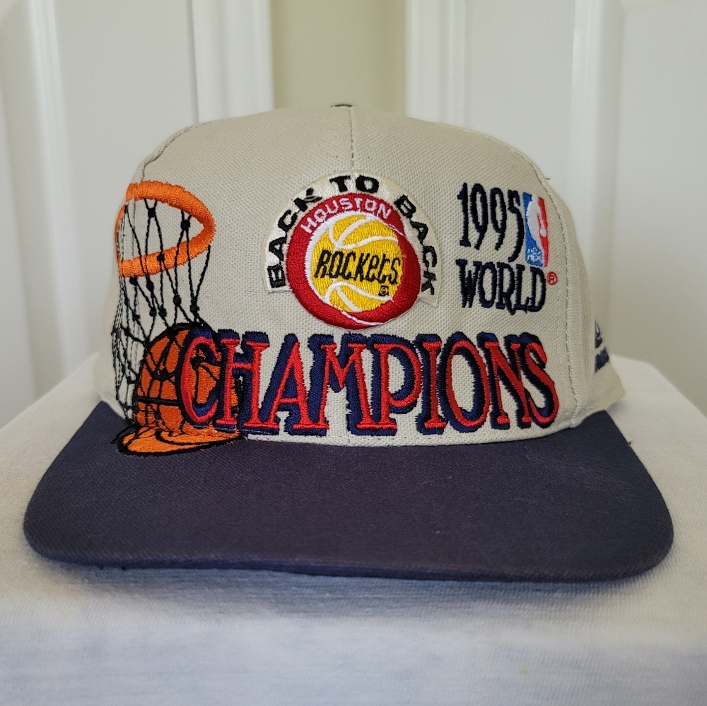 Vintage 90s Houston Rockets World Champions Hat